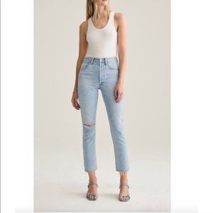 "Agolde" Riley High-Rise Straight Jeans